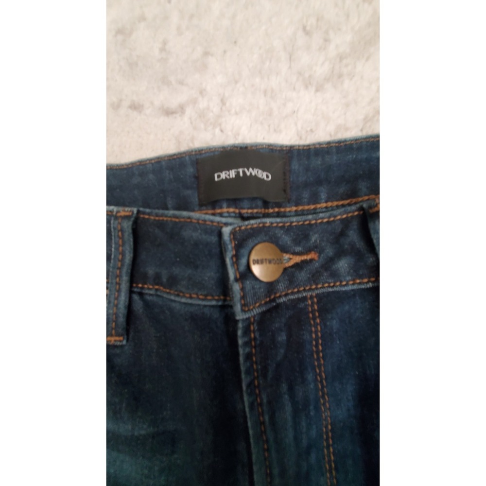 Driftwood Floral Embroidered Skinny Jeans Medium Wash Denim Size 27 Boho - Picture 10 of 11